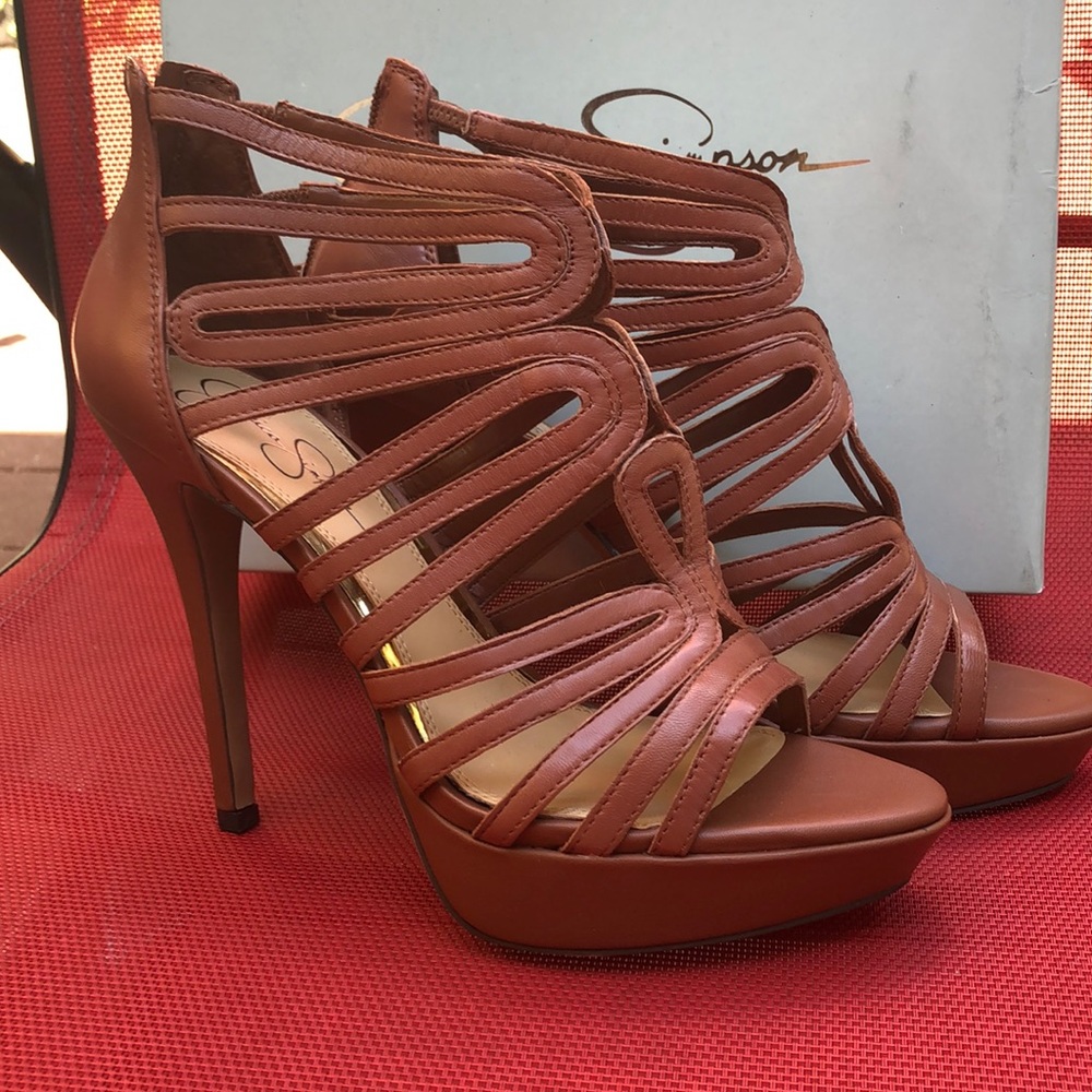 Jessica Simpson BARBARA Mocha Lias Sheep Platforms